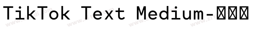 TikTok Text Medium字体转换